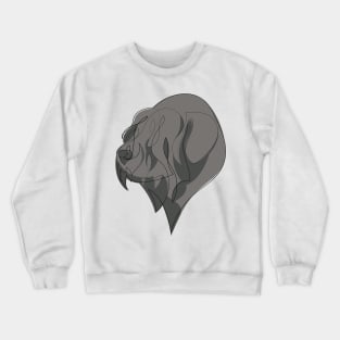 Black Russian Terrier - continuous line Crewneck Sweatshirt